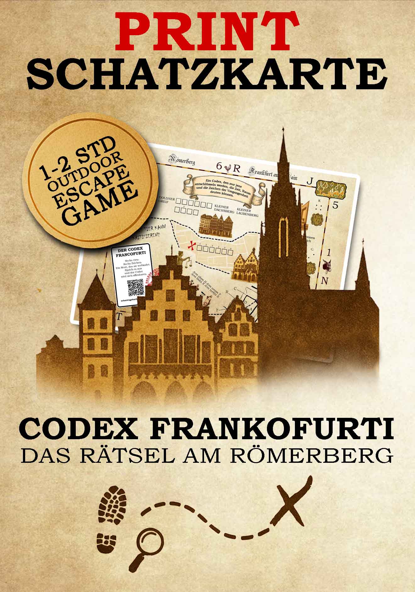 Schatzkarte - Frankfurt a.M. - Print