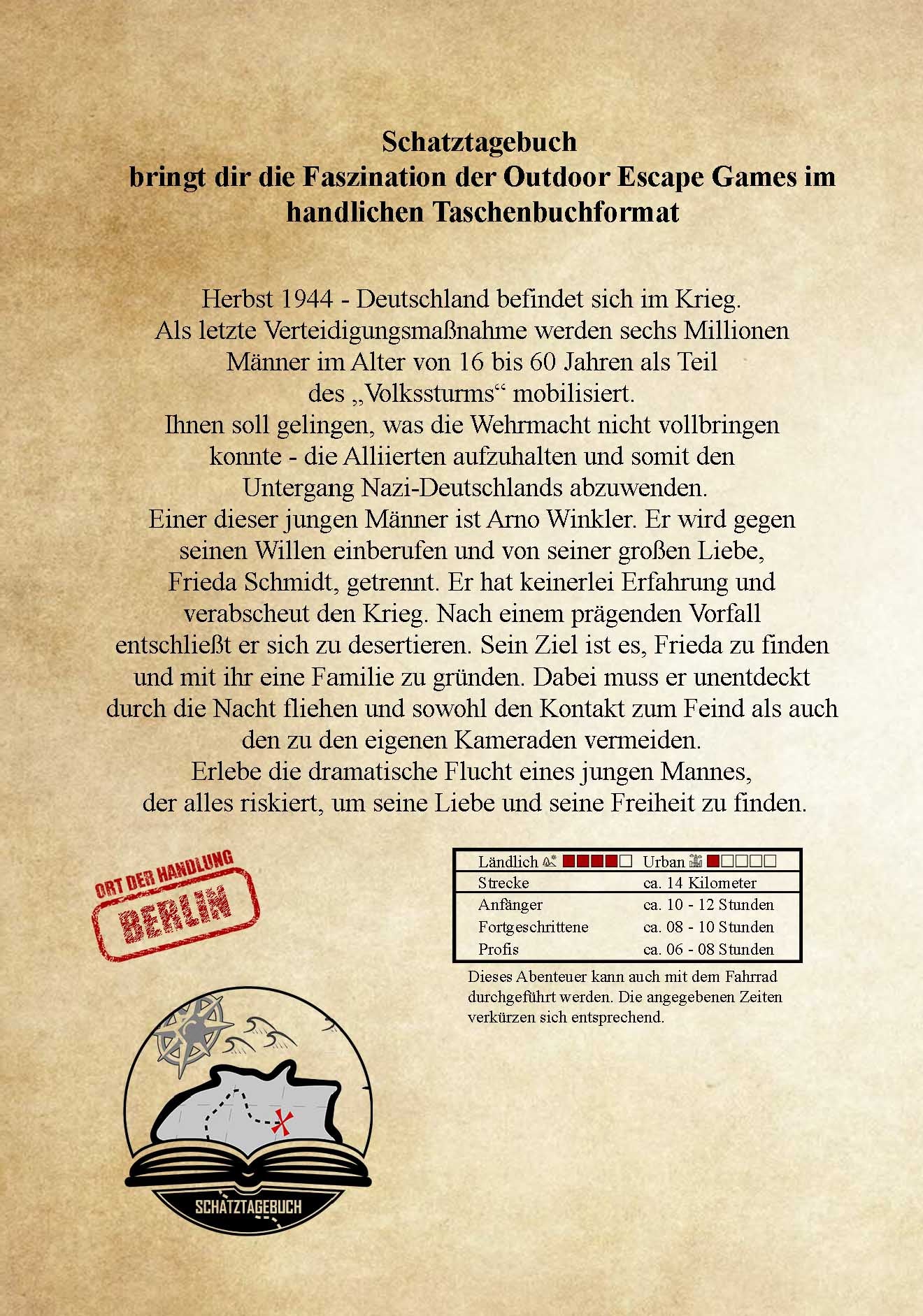 Schatztagebuch 2 - Berlin - Der Deserteur